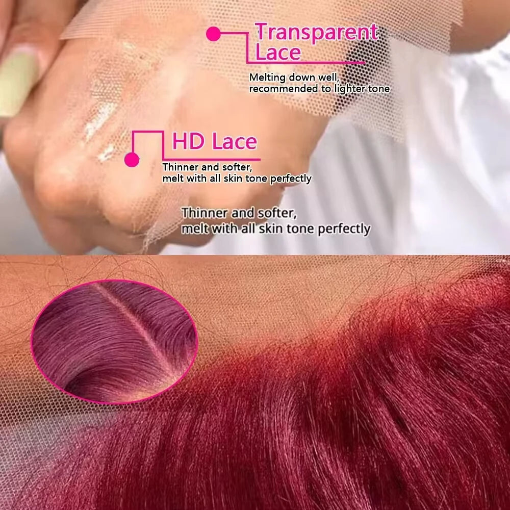 Fire Glam HD Transparent Lace Frontal